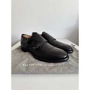 Officine Creative Princeton Leather Monk Strap Shoes 10 US